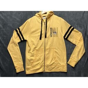 Proedge MO Tigers University Hooded Jacket Woman’s L Buttery Yellow Black Strips